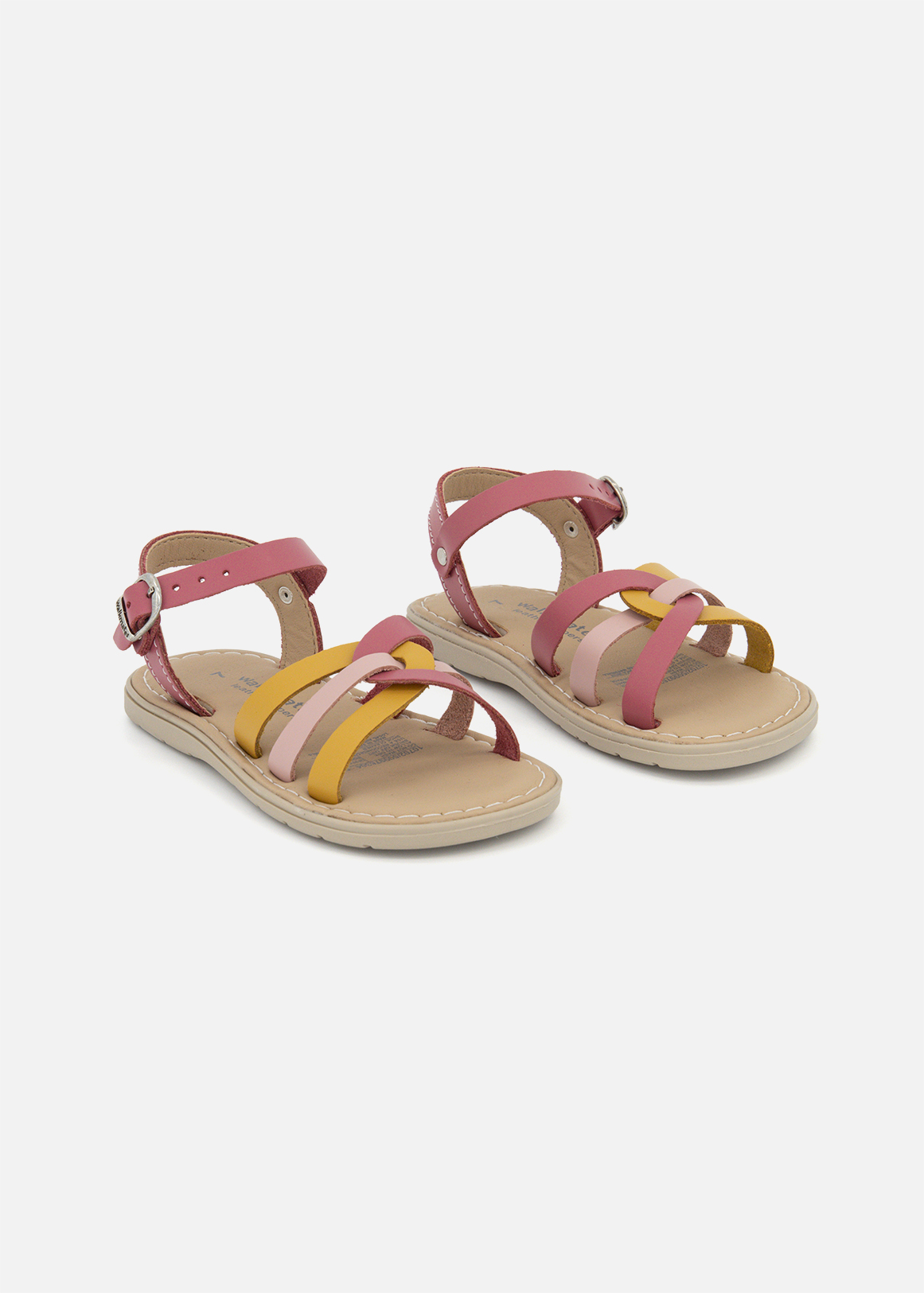 Leather Strappy Sandals (Size 5-13) Younger Girl