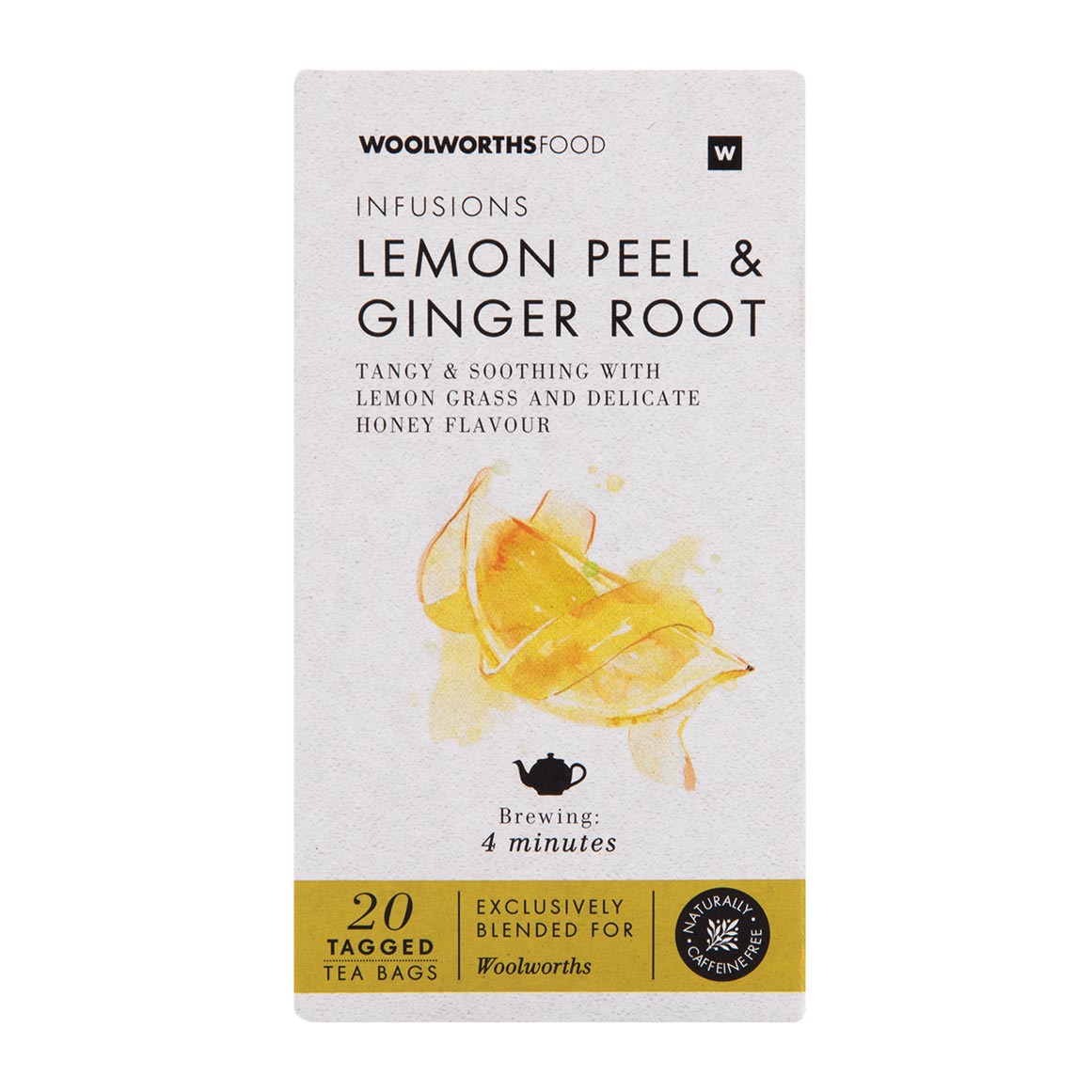 Lemon Peel and Ginger Root Tea 20 pk | Woolworths.co.za