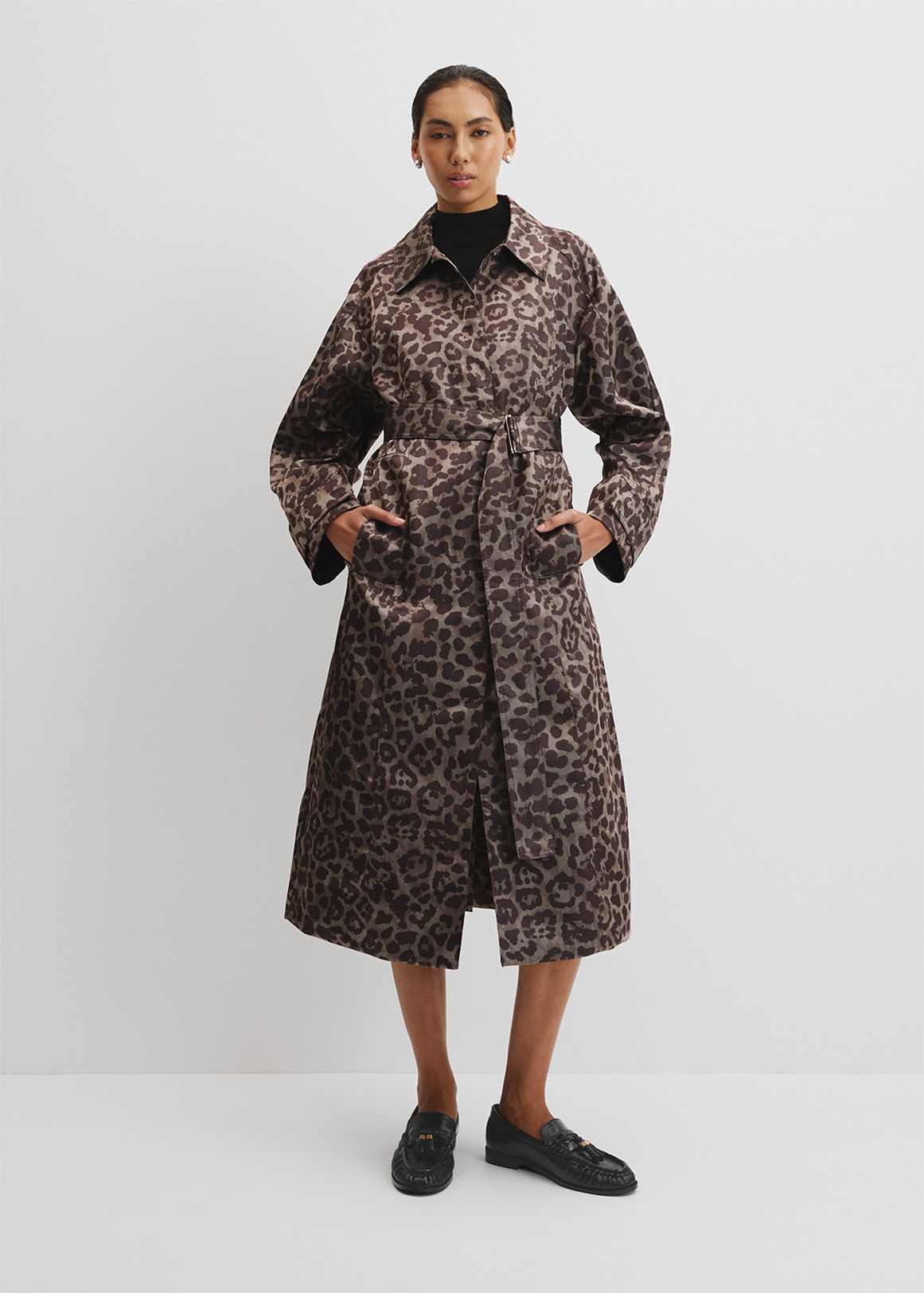 Leopard Jacquard Coat