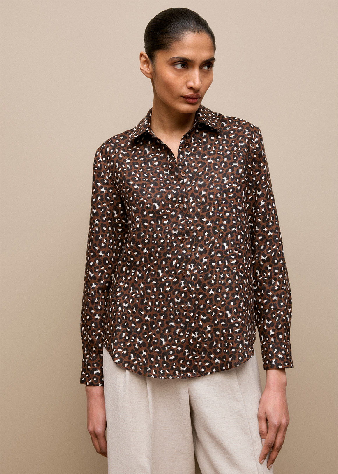 Leopard Linen Shirt