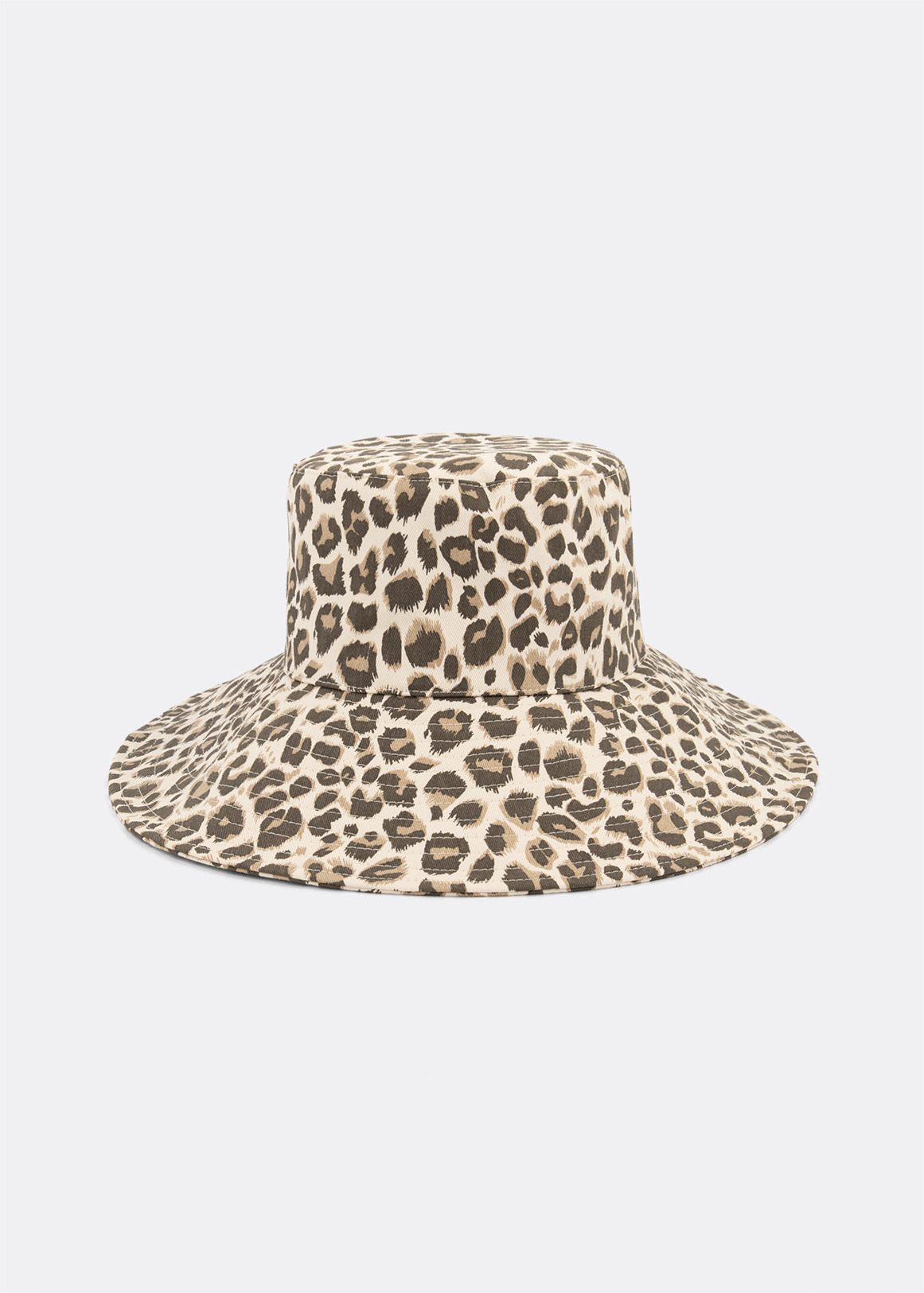 Leopard Print Cotton Bucket Hat