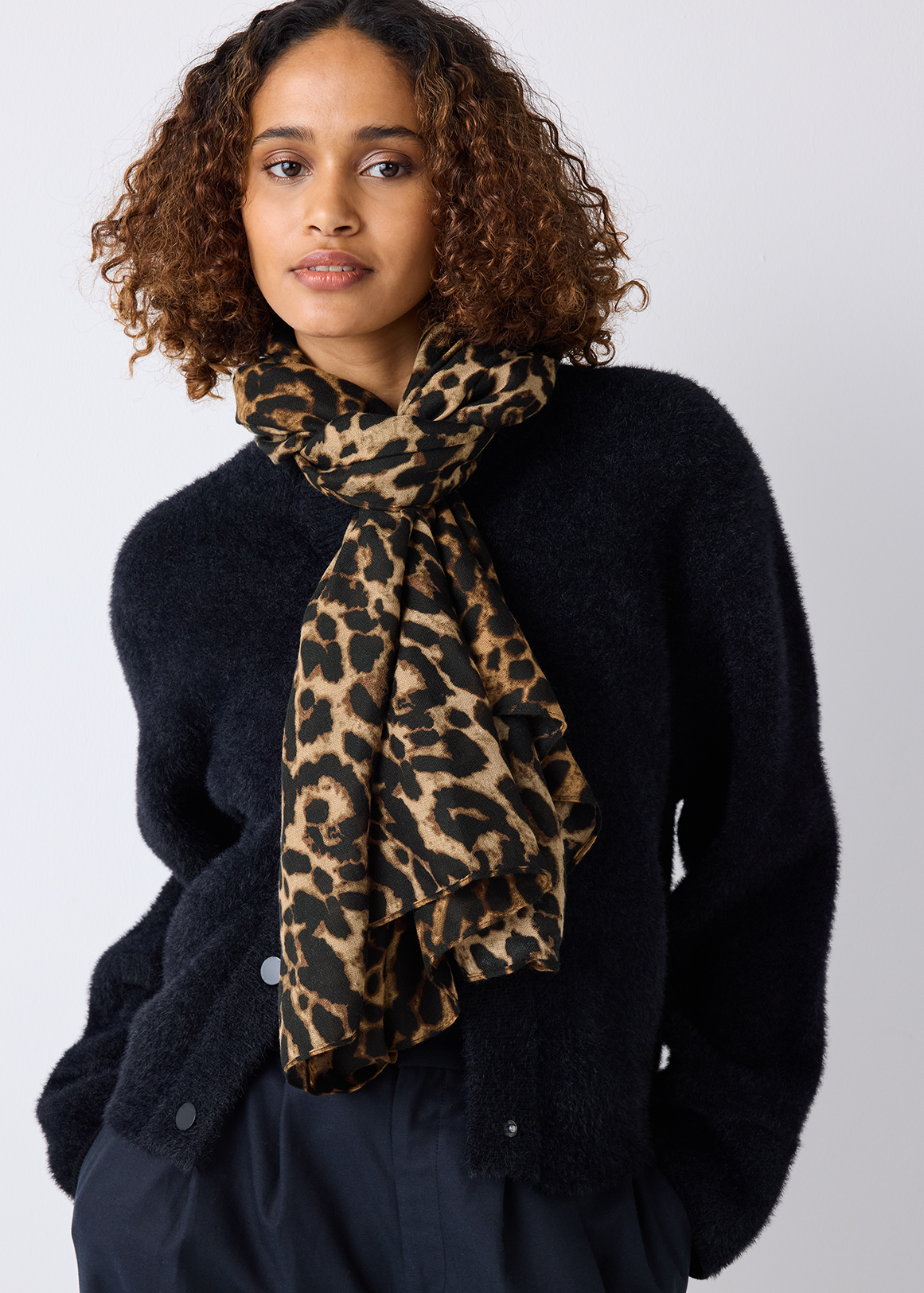 Leopard Print Scarf