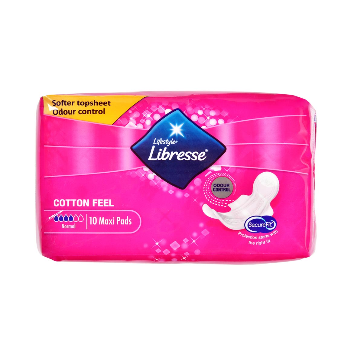 Lifestyle Libresse Cotton Feel Normal Pads 10 pk Woolworths.co.za