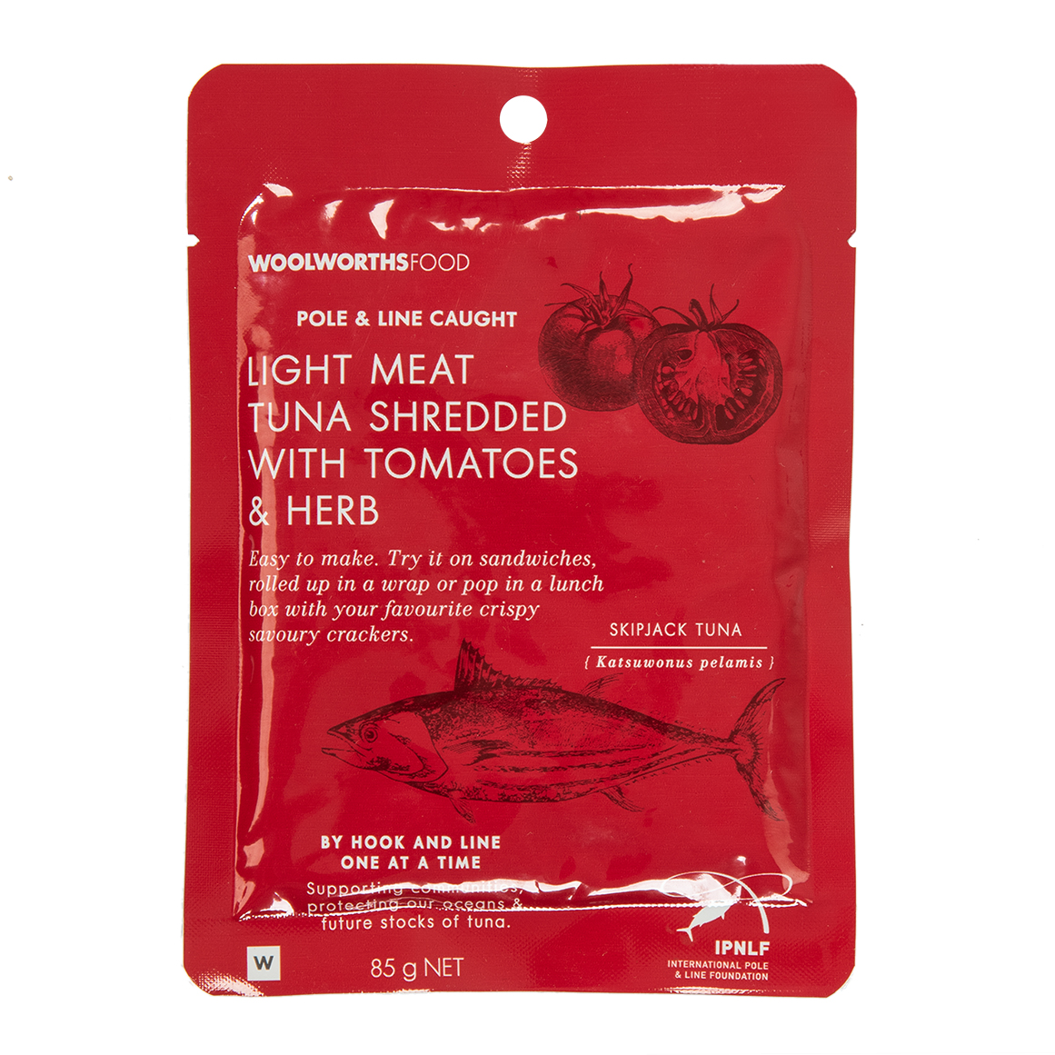 Light Meat Shredded Tuna with Tomatoes and Herbs 85 g