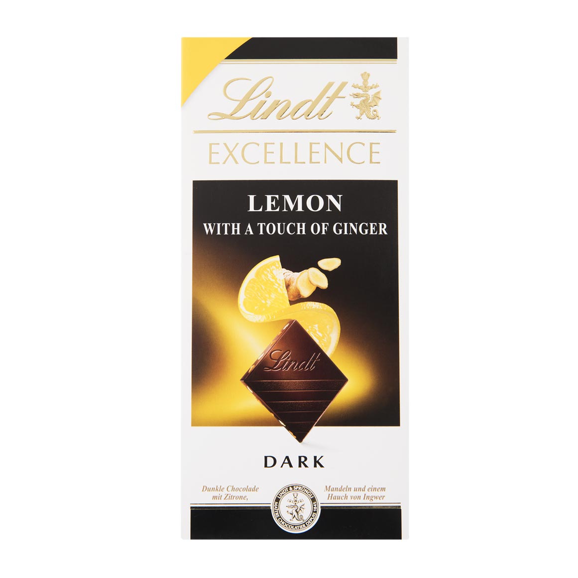 Lindt Excellence Lemon & Ginger Dark Chocolate 100 g | Woolworths.co.za