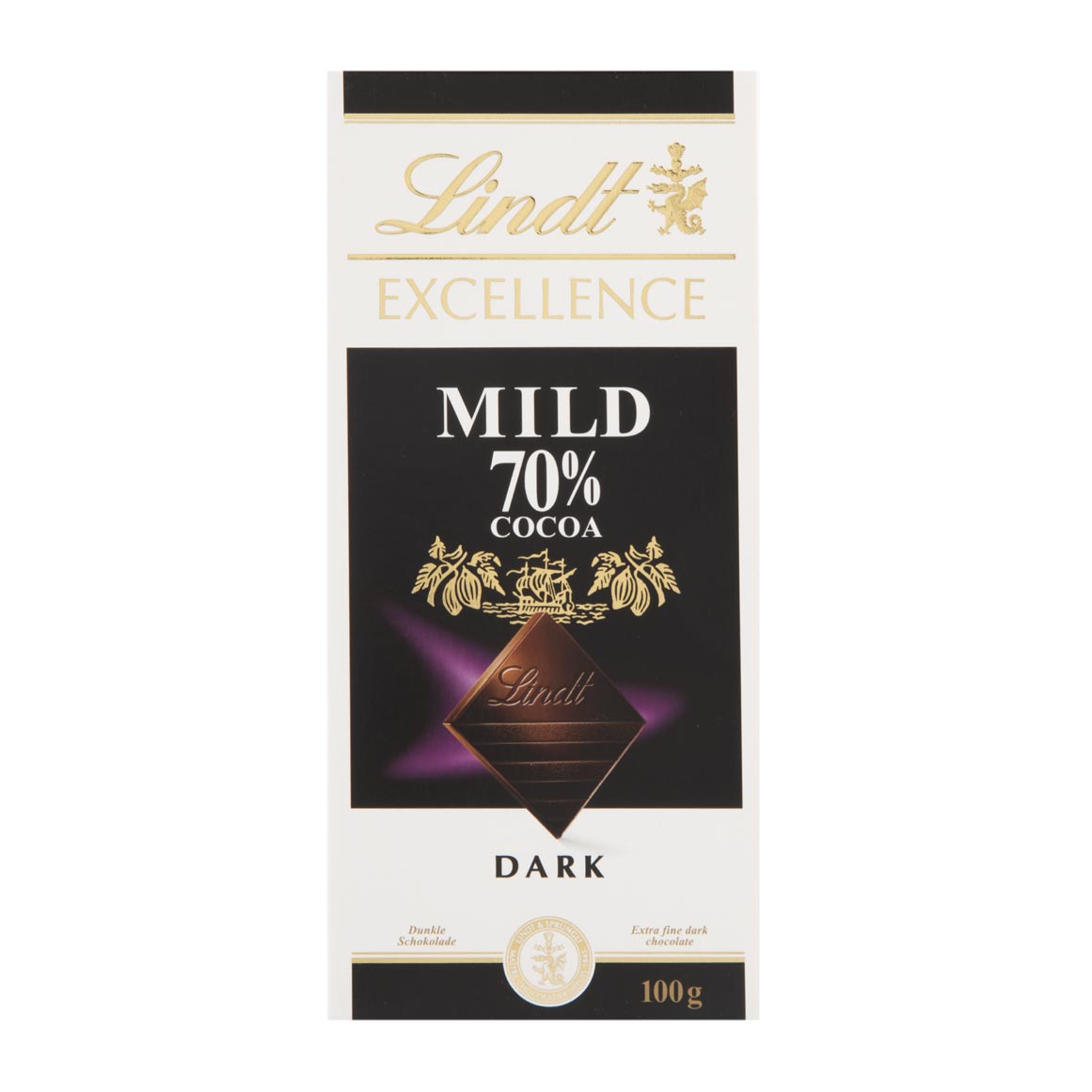 Lindt Excellence Mild 70 Cocoa Dark Chocolate Za 0555