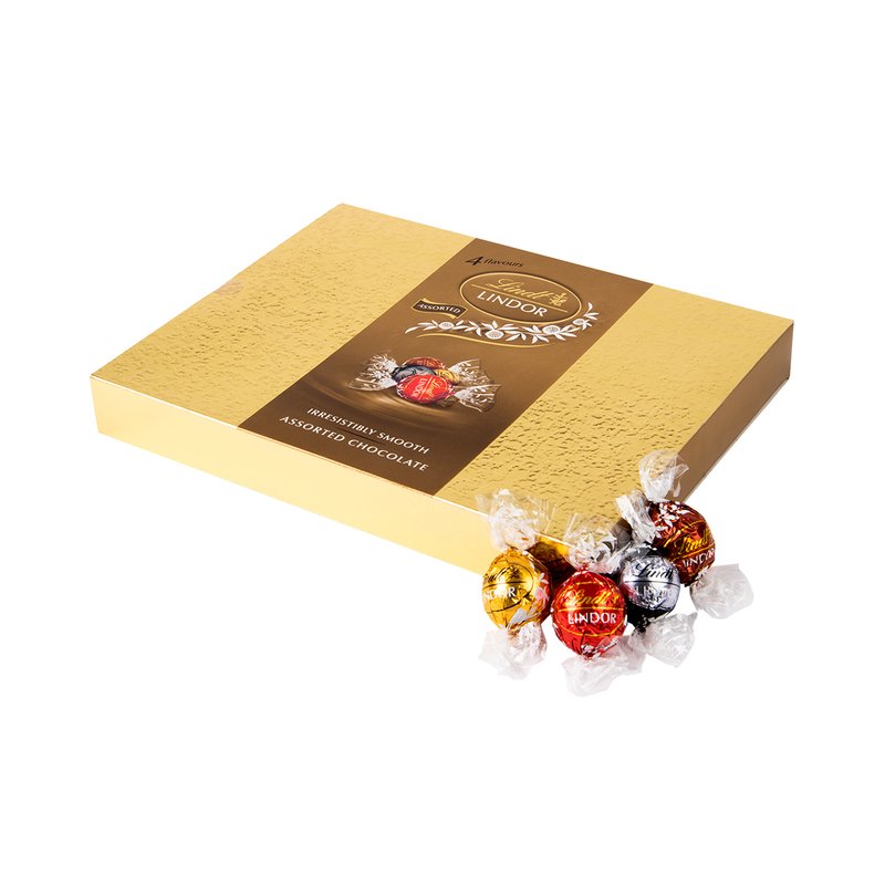 Lindt Lindor Milk Chocolate Truffles Box, 12 × 36 g
