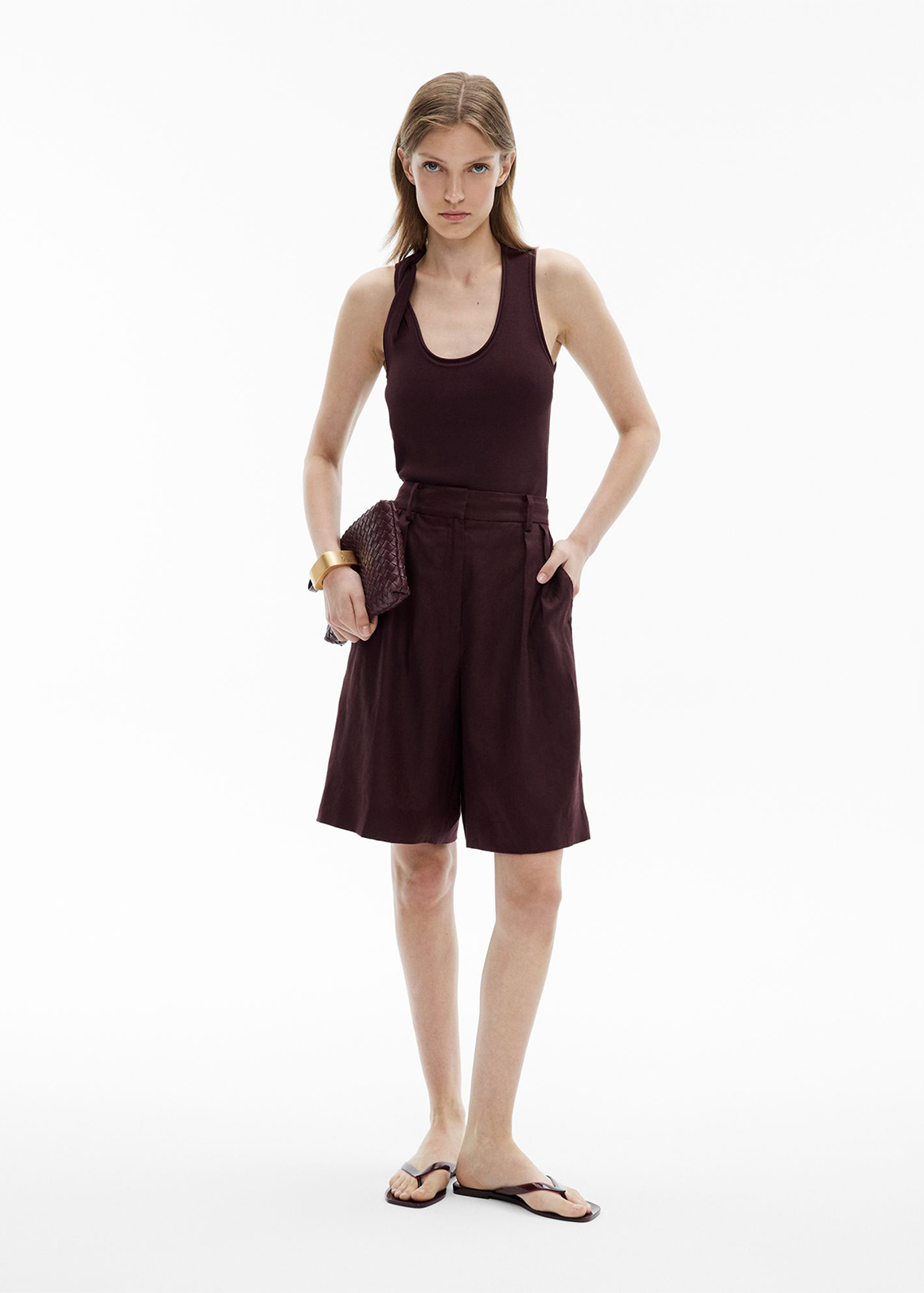 Linen Bermuda Shorts