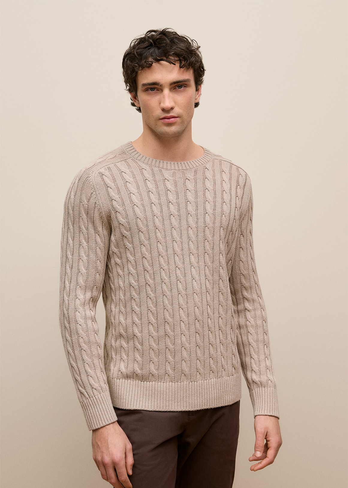 Linen Cotton Cable Crew