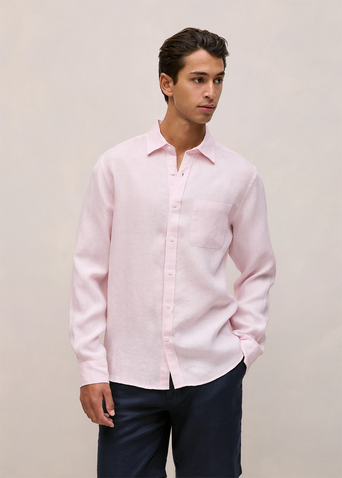 Linen Fine Strap Shirt