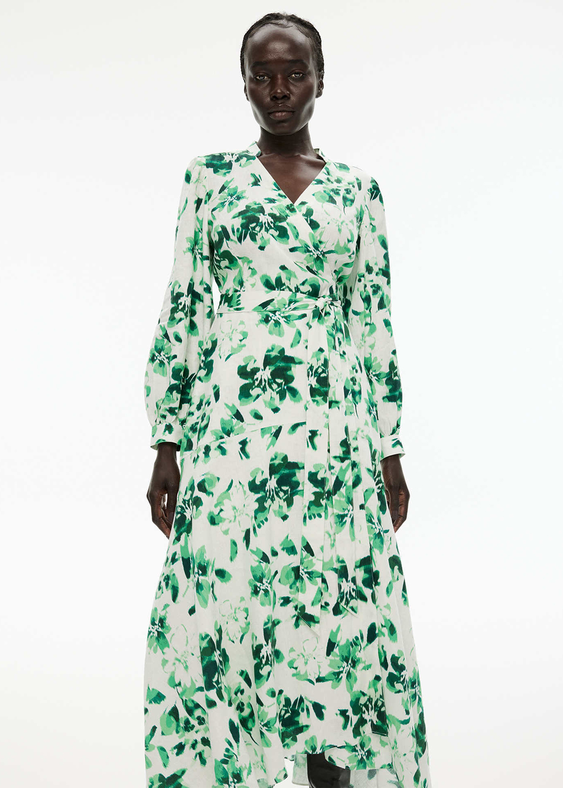 Linen Ikat Floral Wrap Dress Woolworths co za linen-ikat-floral-wrap-dress-woolworths-co-za