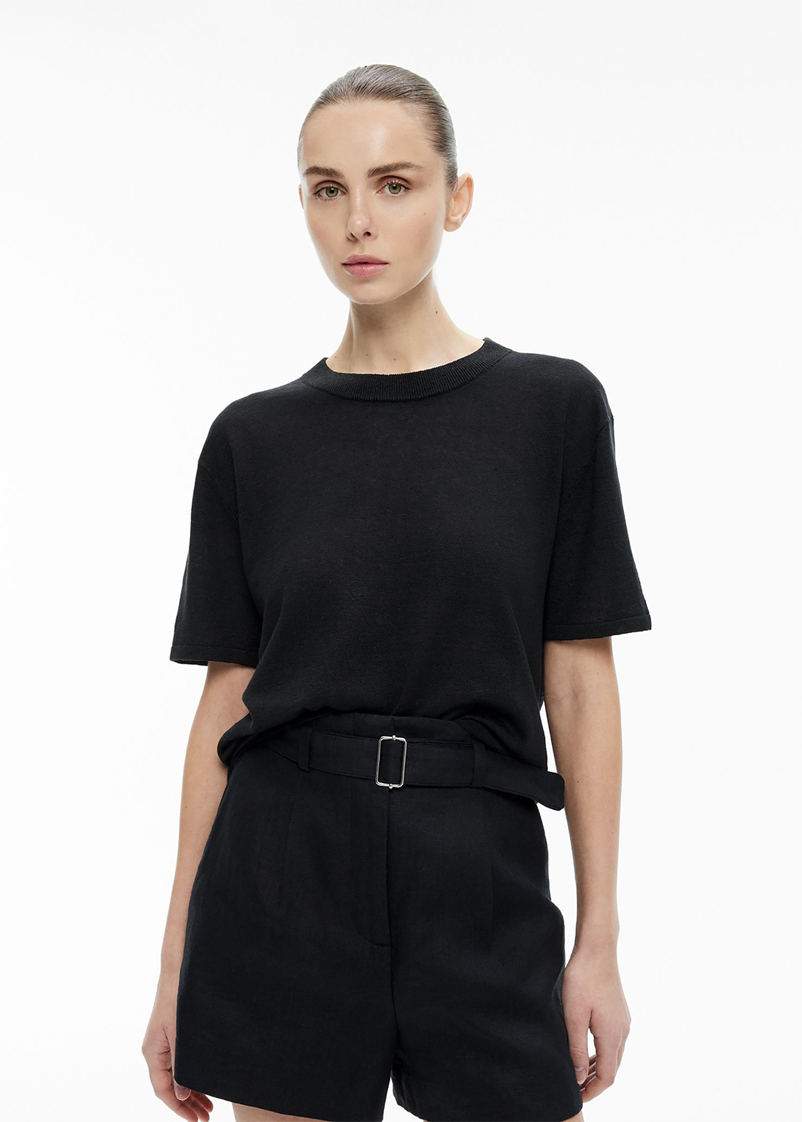Linen Knit T-Shirt