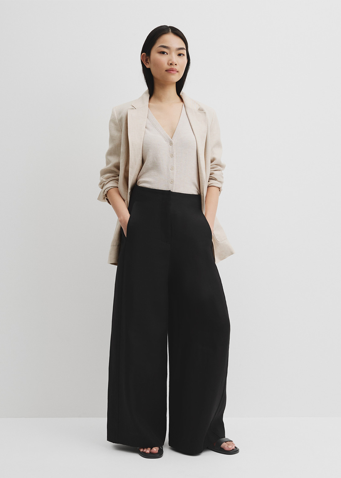 Linen Panel Pant