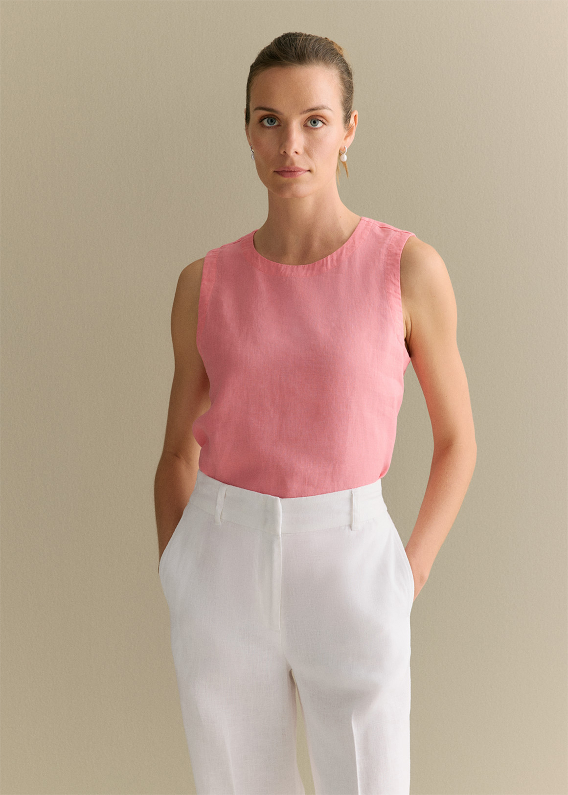 Linen Shell Tank | Woolworths.co.za