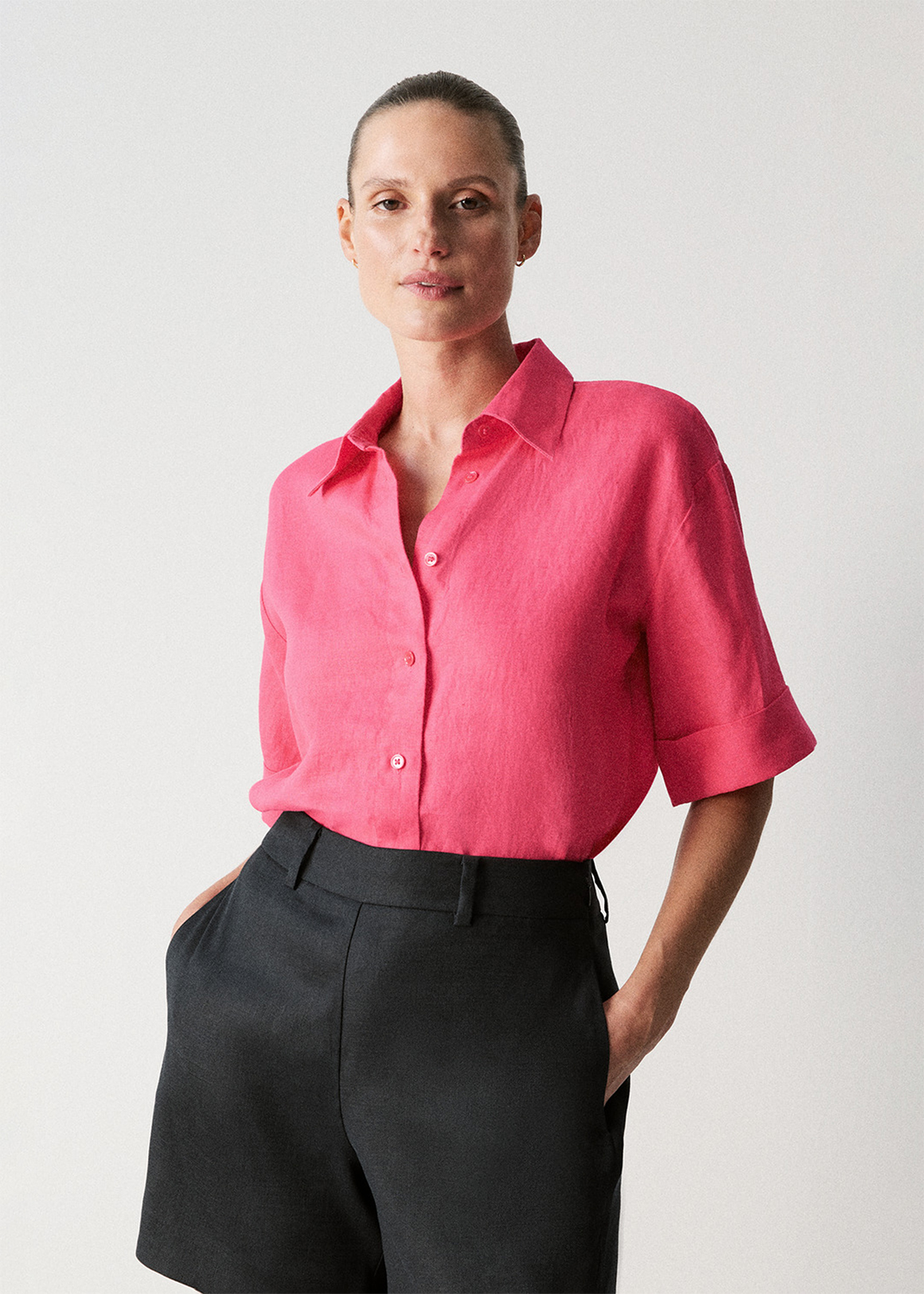 Linen Short Sleeve Shirt | Woolworths.co.za