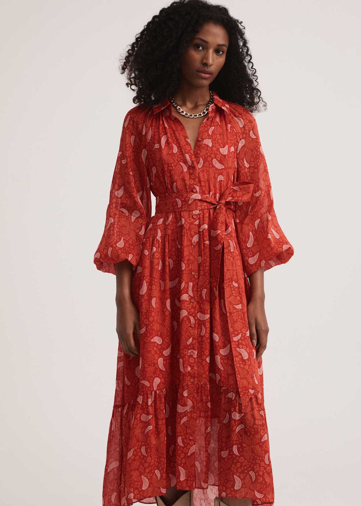 Linen Silk Trapeze Dress | Woolworths.co.za