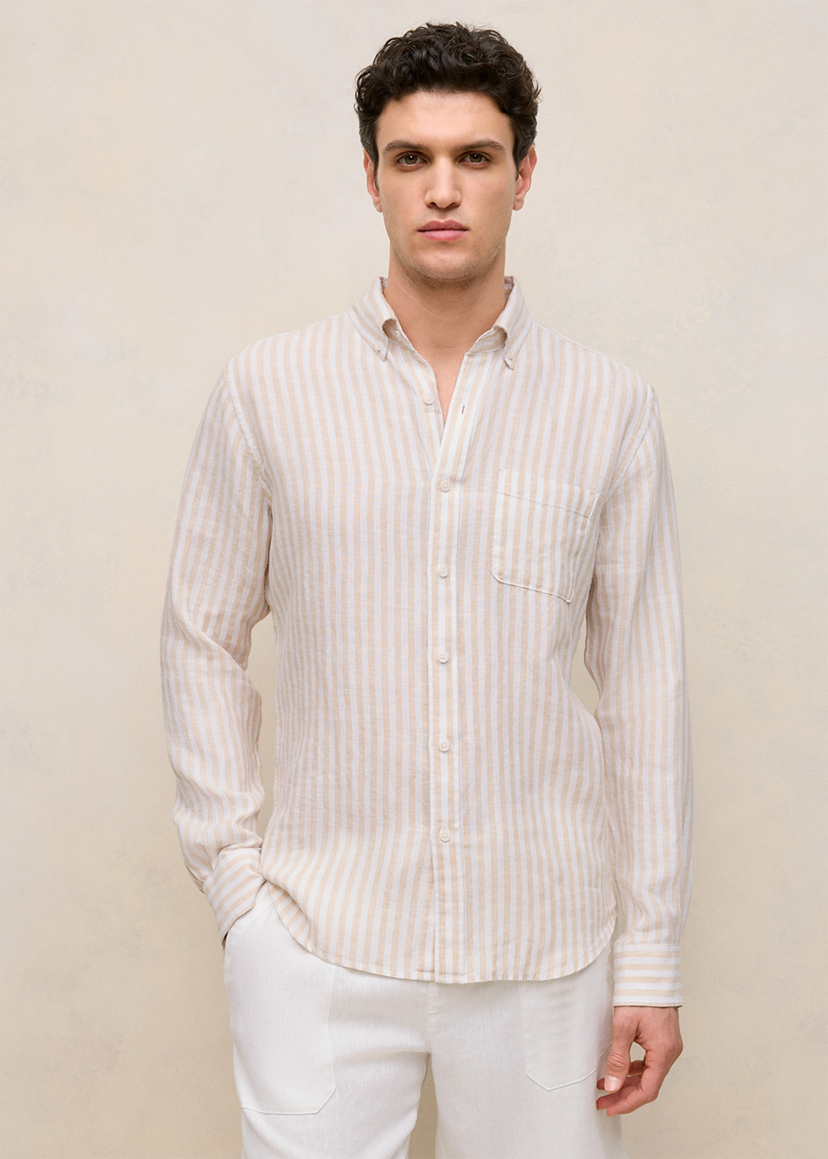 Linen Stripe Shirt