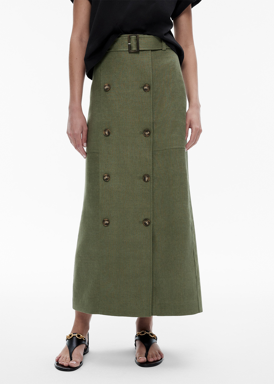 Linen Tailored Maxi Skirt | Woolworths.co.za