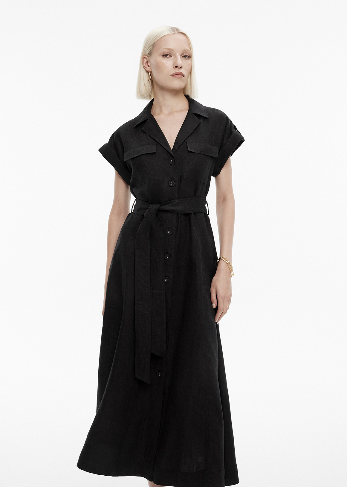 Linen Utility Shirt Dress | Woolworths.co.za
