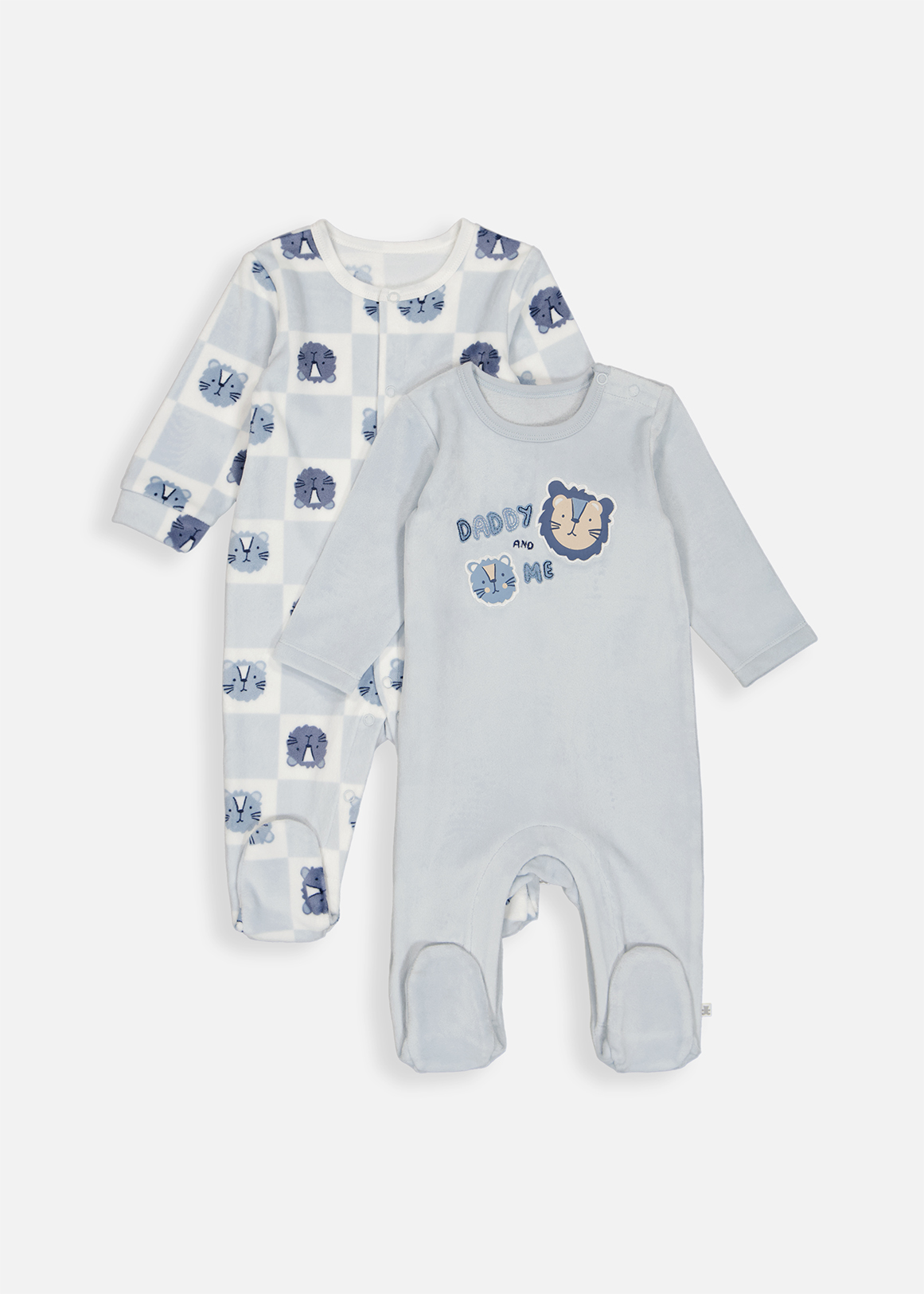 Lion Island Fleece Sleepsuits 2 Pack