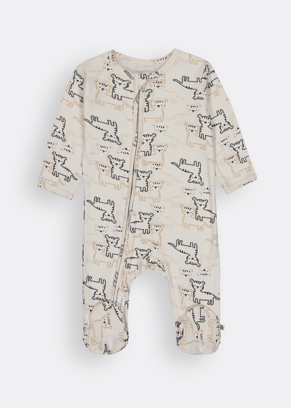 Little Tiger Organic Cotton Zip Sleepsuit