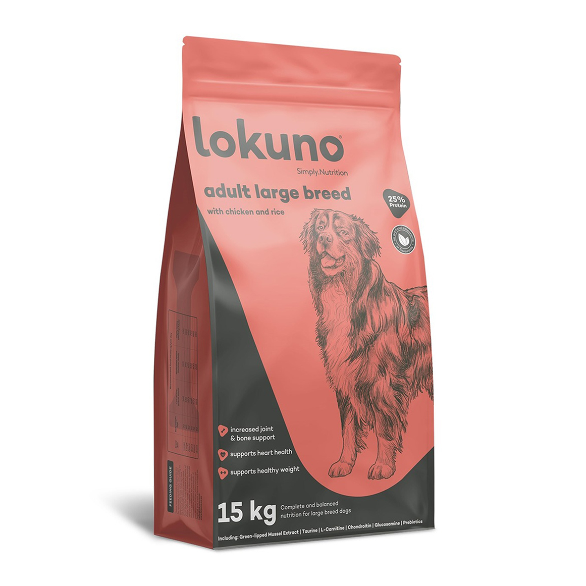 Lokuno Large Breed Adult Dog Food 15 kg