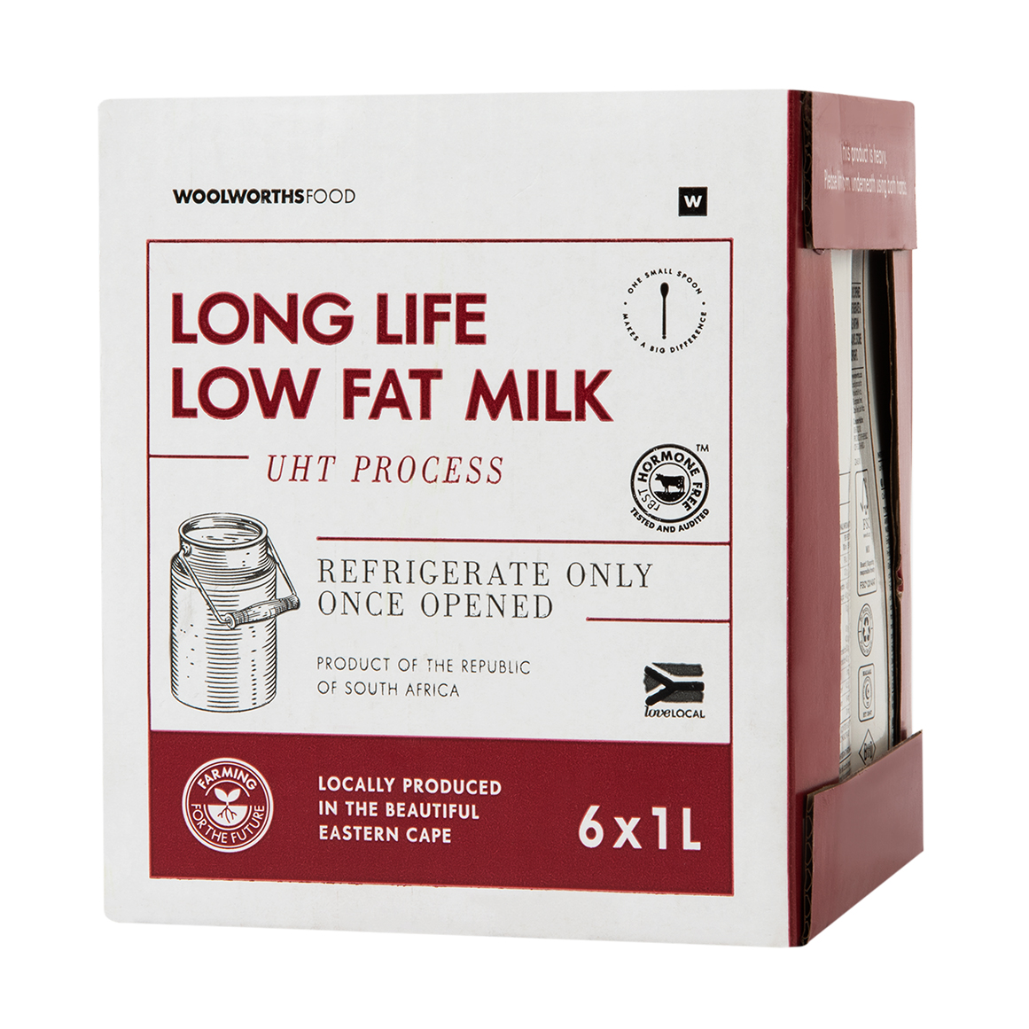 Long Life Low Fat Milk 6 x 1 L