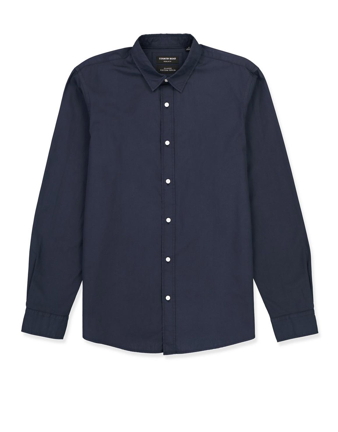 Long Sleeve Regular Poplin Shirt | Woolworths.co.za