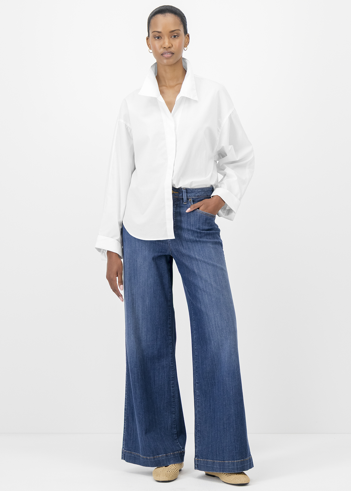 Loose Fit Poplin Shirt