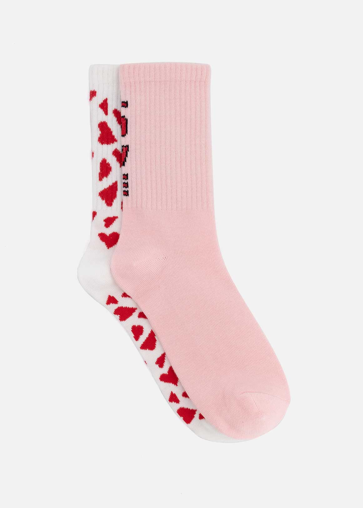 Love & Hearts Cotton Rich Crew Socks 2 Pack | Woolworths.co.za