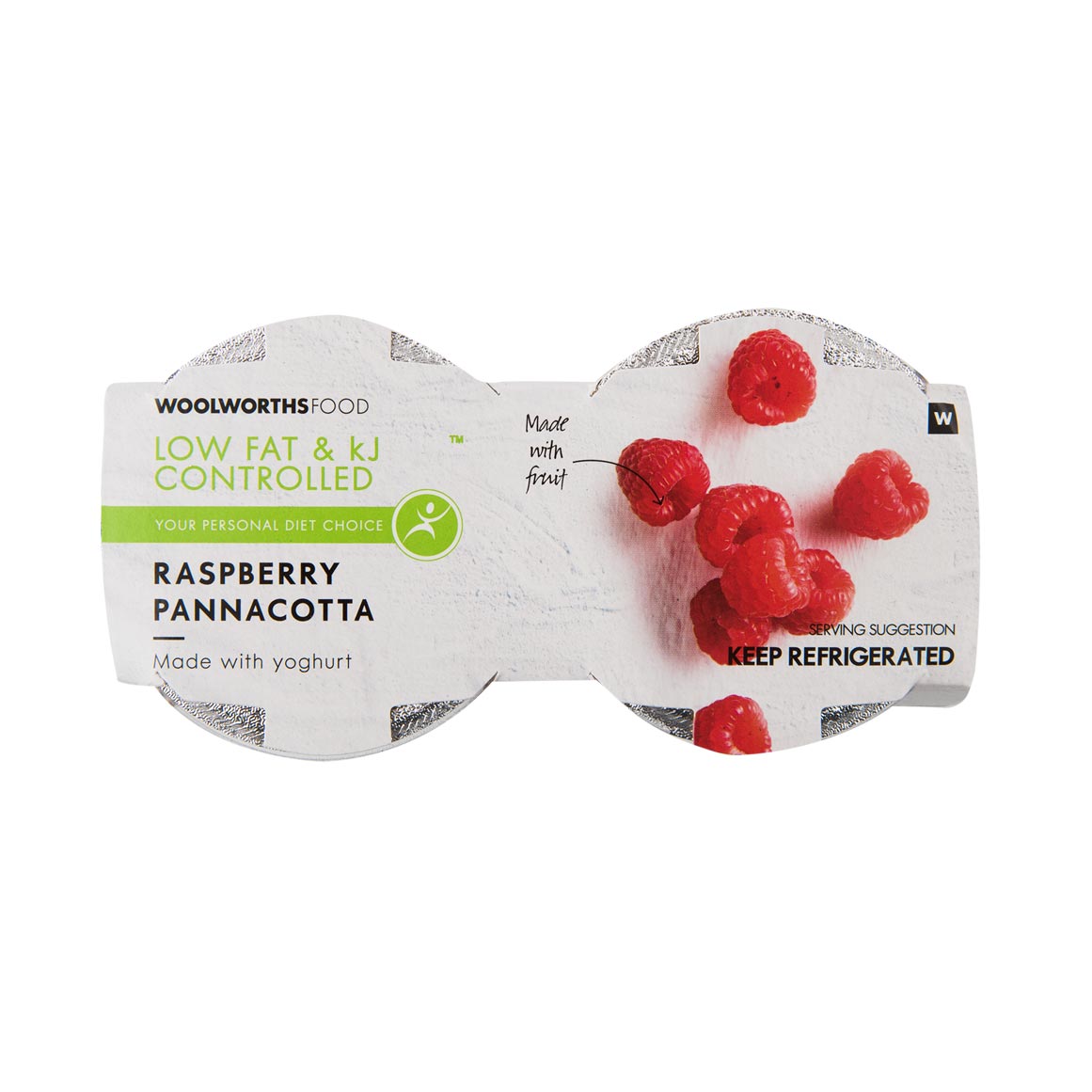 Low Fat & kJ Controlled Raspberry Pannacotta 2x100ml | Woolworths.co.za