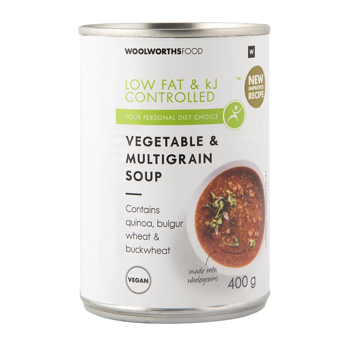 Low Fat & kJ Controlled™ Veg & Multigrain Soup 400g | Woolworths.co.za