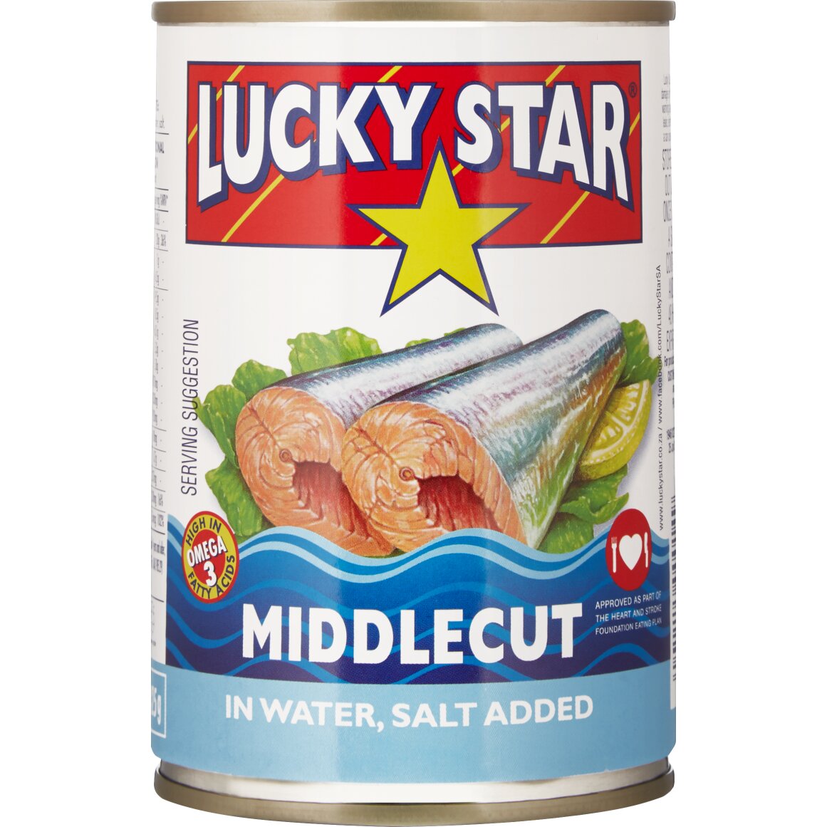 Lucky Star Middlecut in Water, Salt Added 425 g