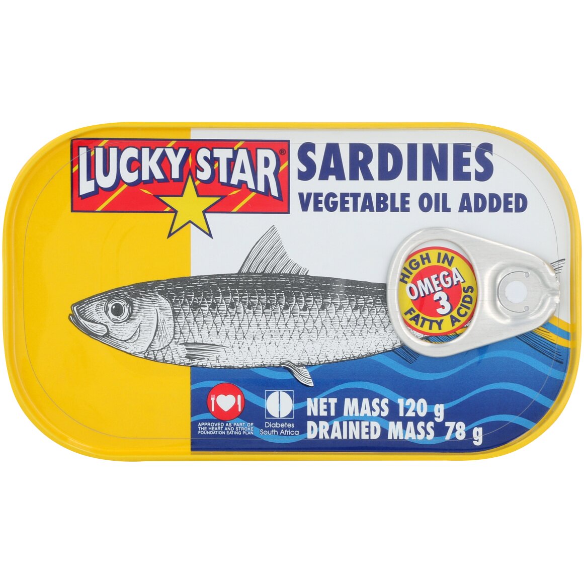Lucky Star Sardines Vegetable Oil Added 120g