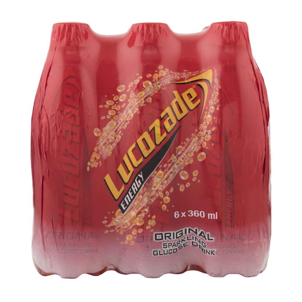 Lucozade Original Sparkling Glucose Drink 6 x 360 ml