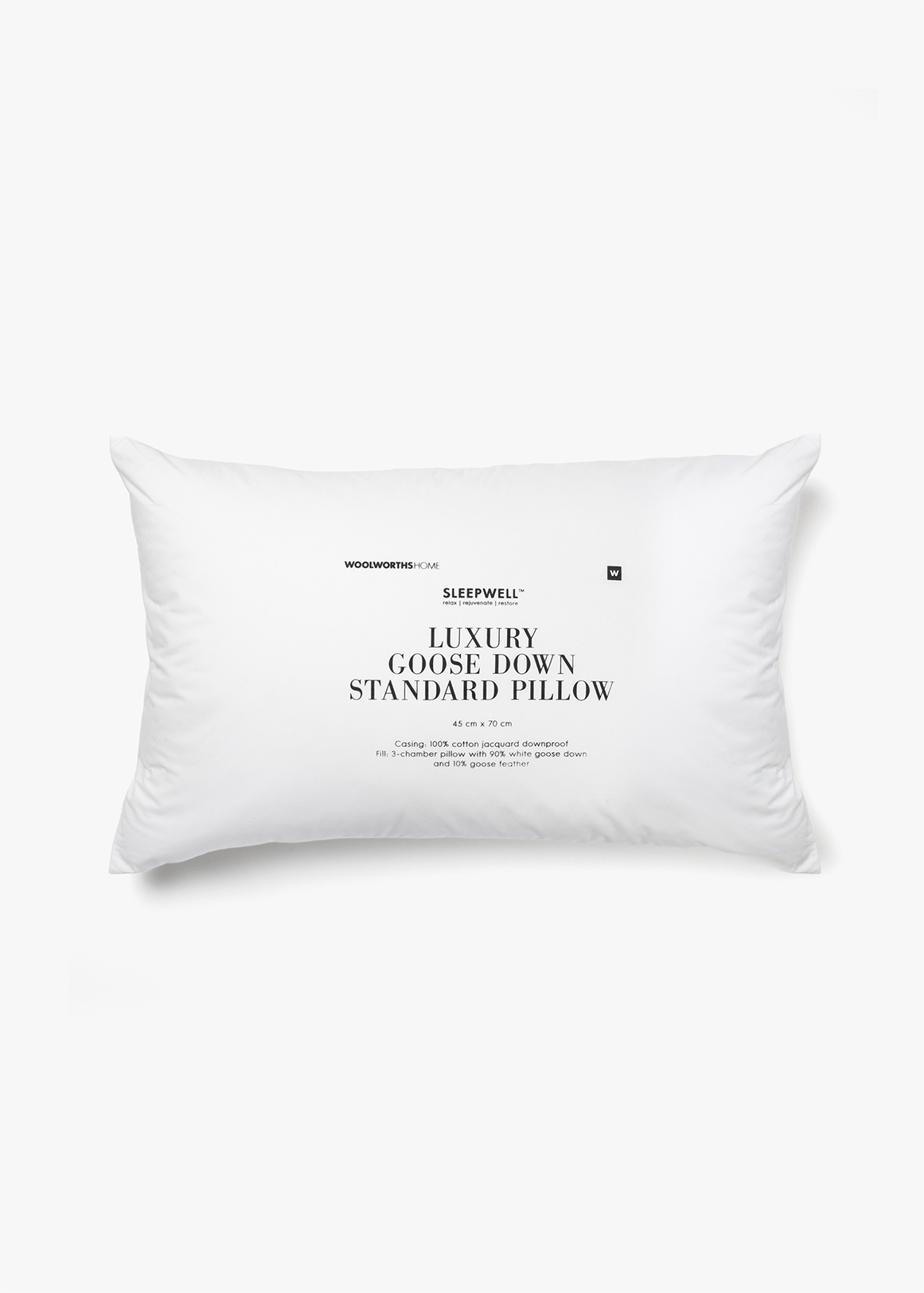 Luxury Goose Down Standard Pillow