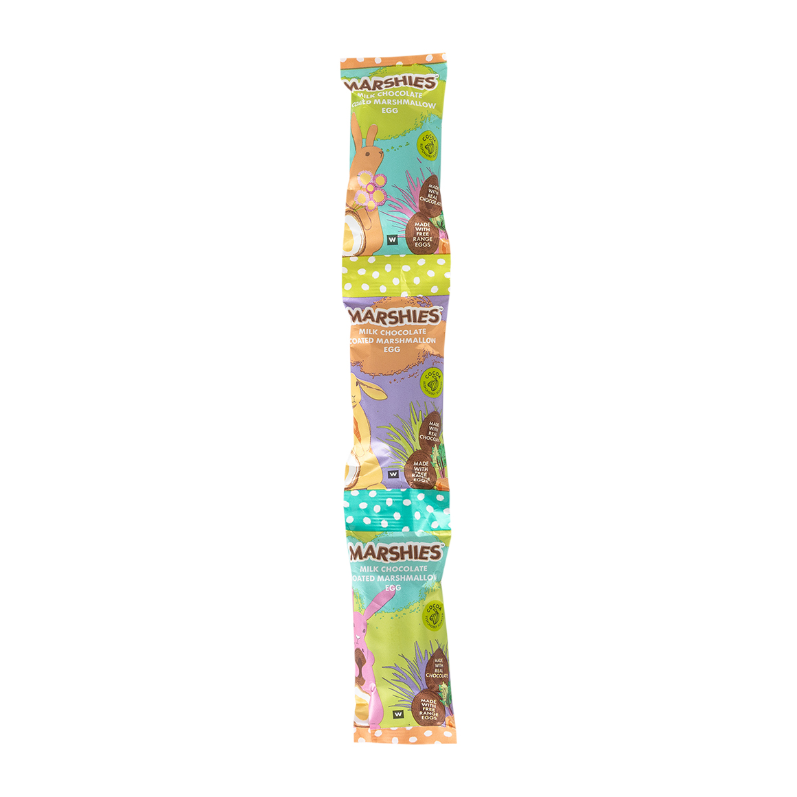 MARSHIES Milk Chocolate Coated Vanilla Marshmallow Eggs 3 X 16 G Marshies milk chocolate coated vanilla marshmallow eggs 3 x 16 g