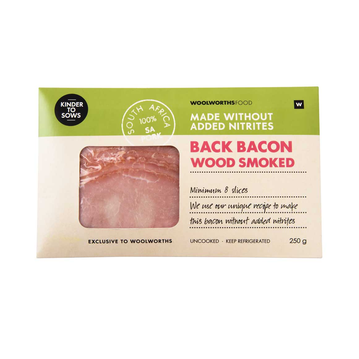 Made Without Added Nitrites Wood Smoked Back Bacon 250 g