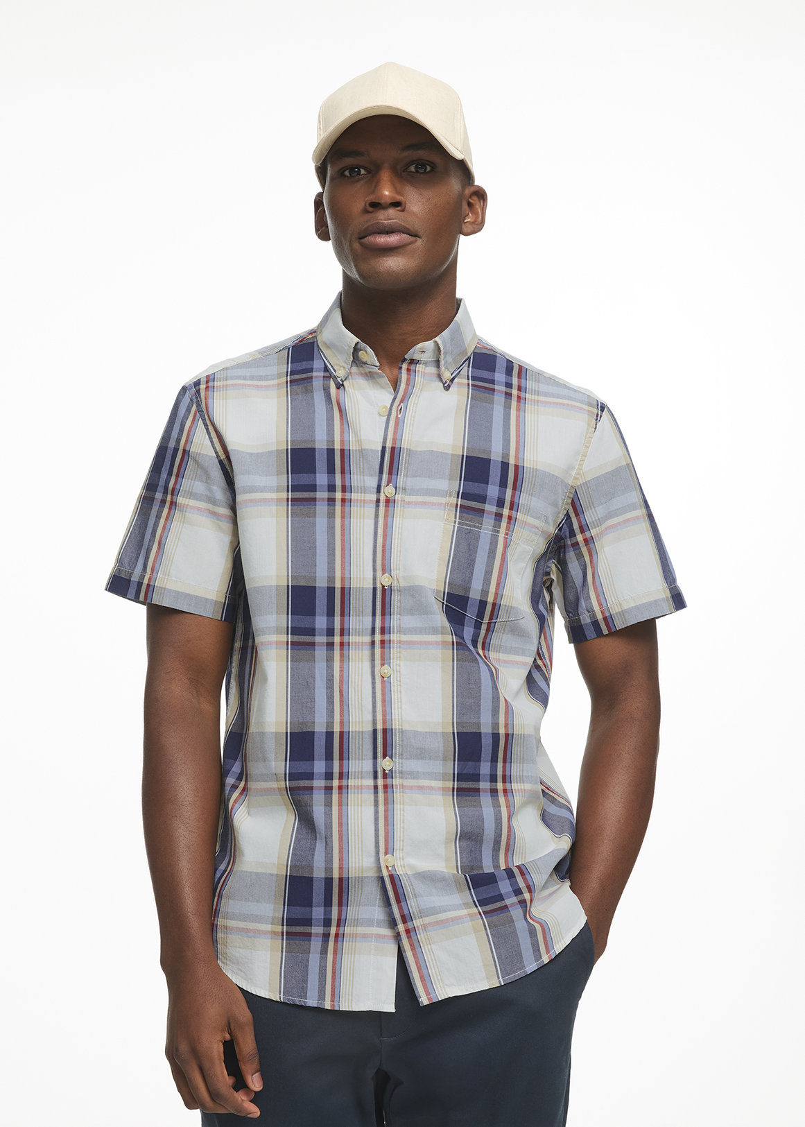Madras Check Cotton Shirt