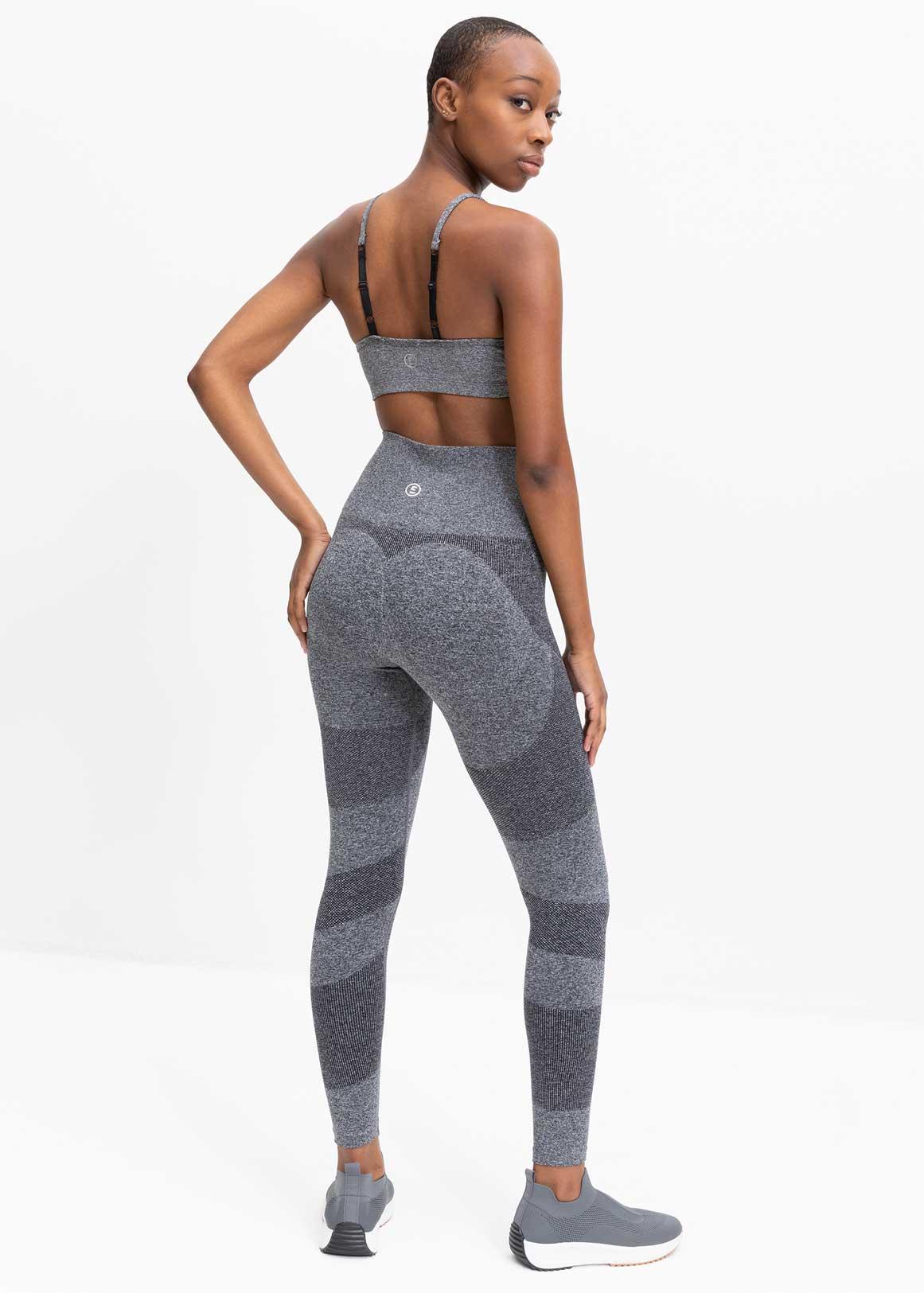 HIIT seamless bralet in textured charcoal