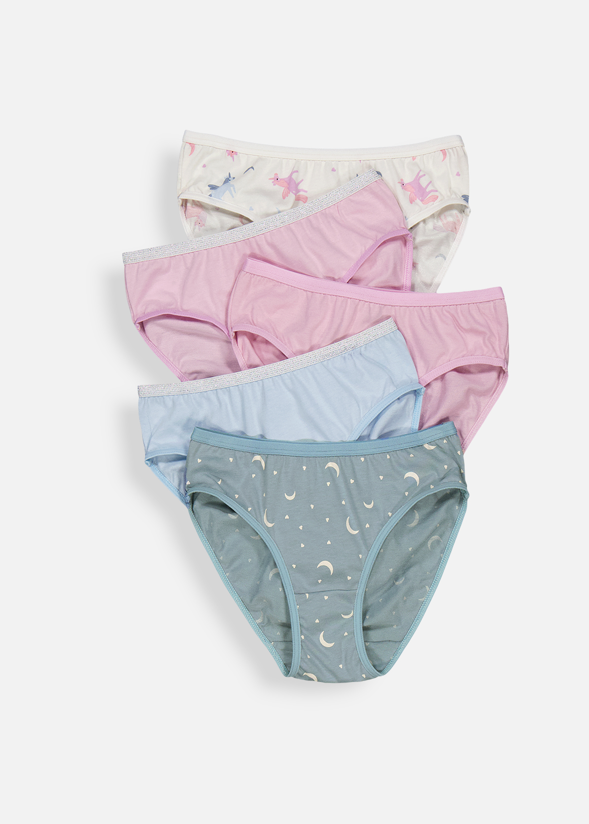 Magic Unicorn Cotton Bikinis 5 Pack