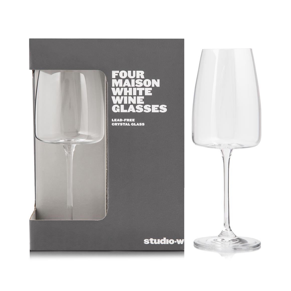 Maison White Wine Glasses 4 Pack | Woolworths.co.za