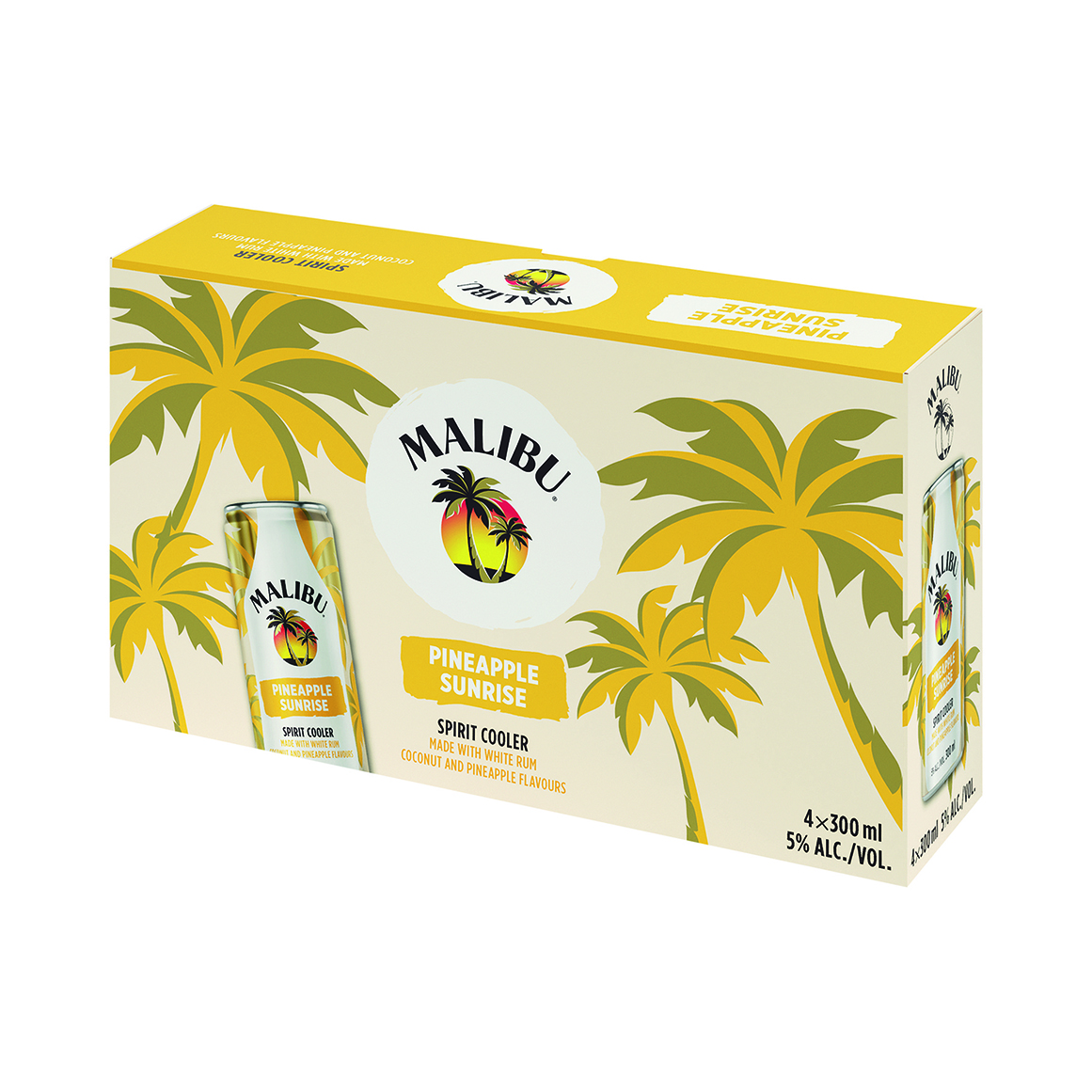Malibu Pineapple Sunrise Spirit Cooler x 300 ml - Main Image