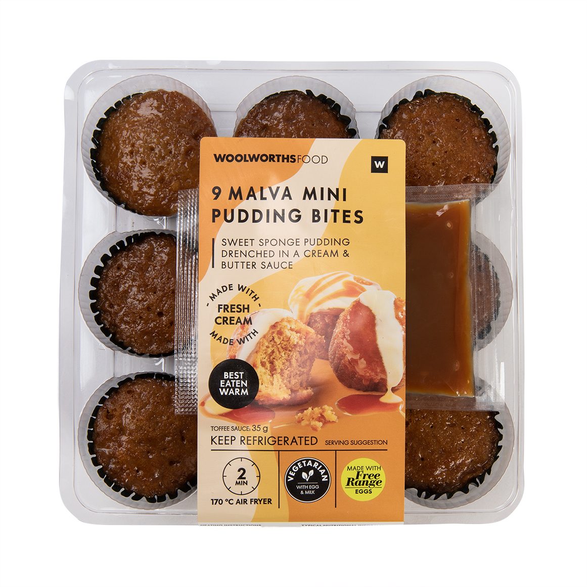 Malva Mini Pudding Bites 9 pk | Woolworths.co.za