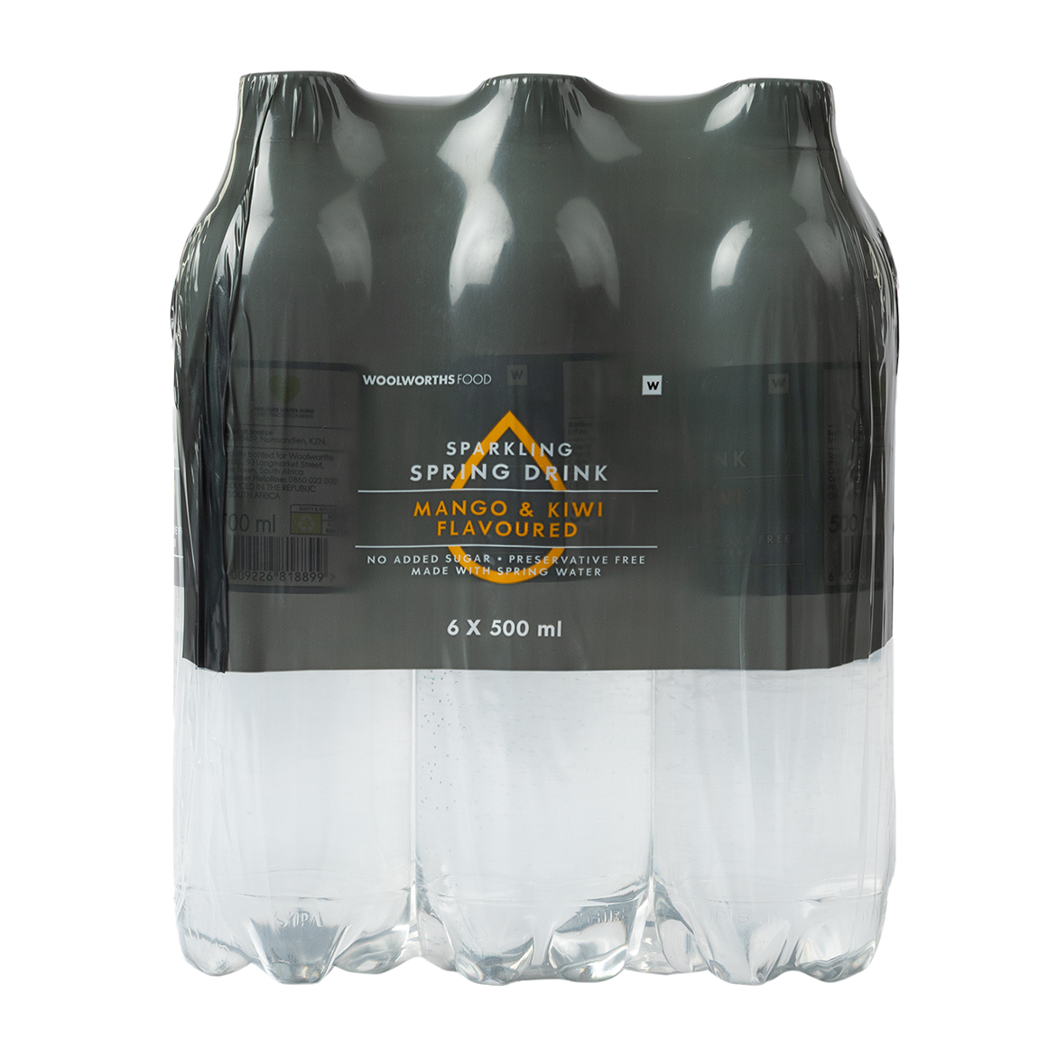 Mango and Kiwi Flavoured Sparkling Spring Drink 6 x 500 ml