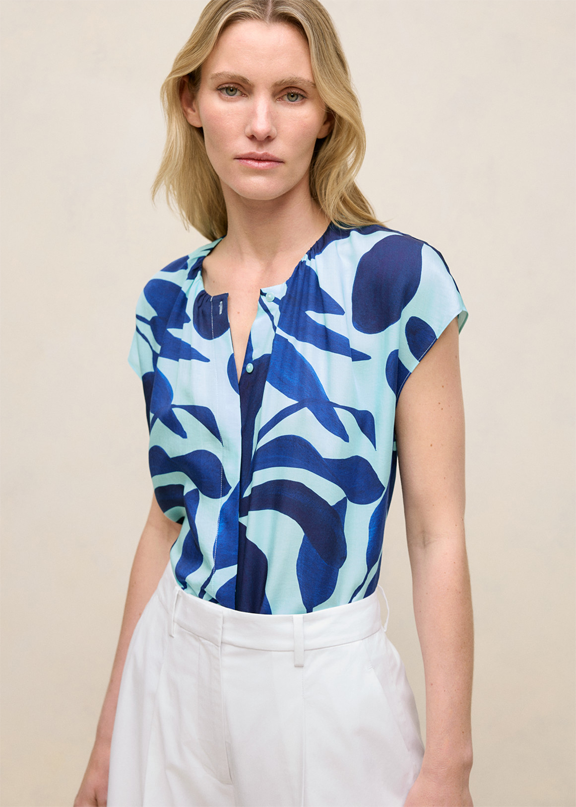 Marea Cap Sleeve Blouse