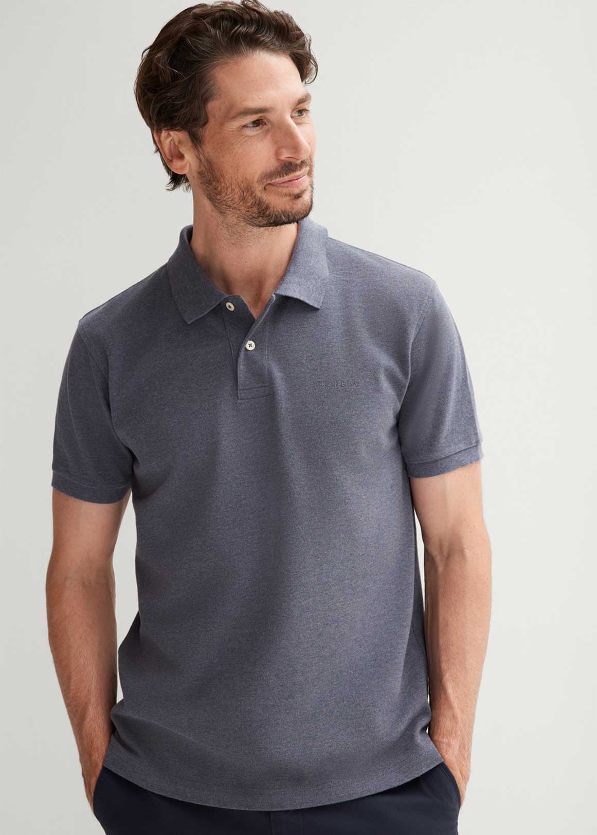 Cotton Pique Marle Logo Polo | Woolworths.co.za