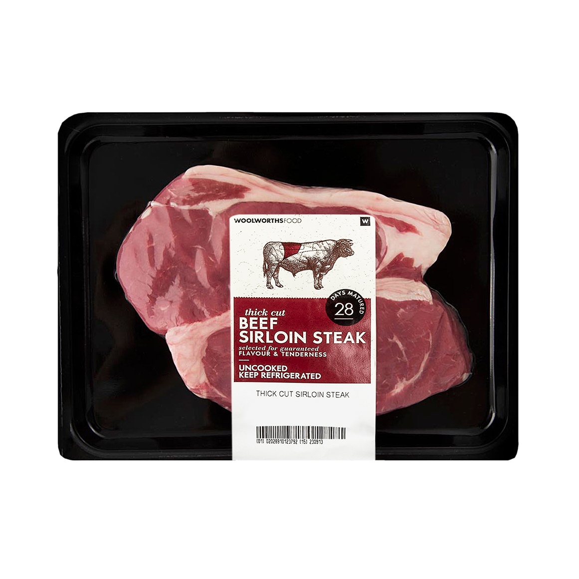 Matured Thick Cut Beef Sirloin Steak Avg 550 g