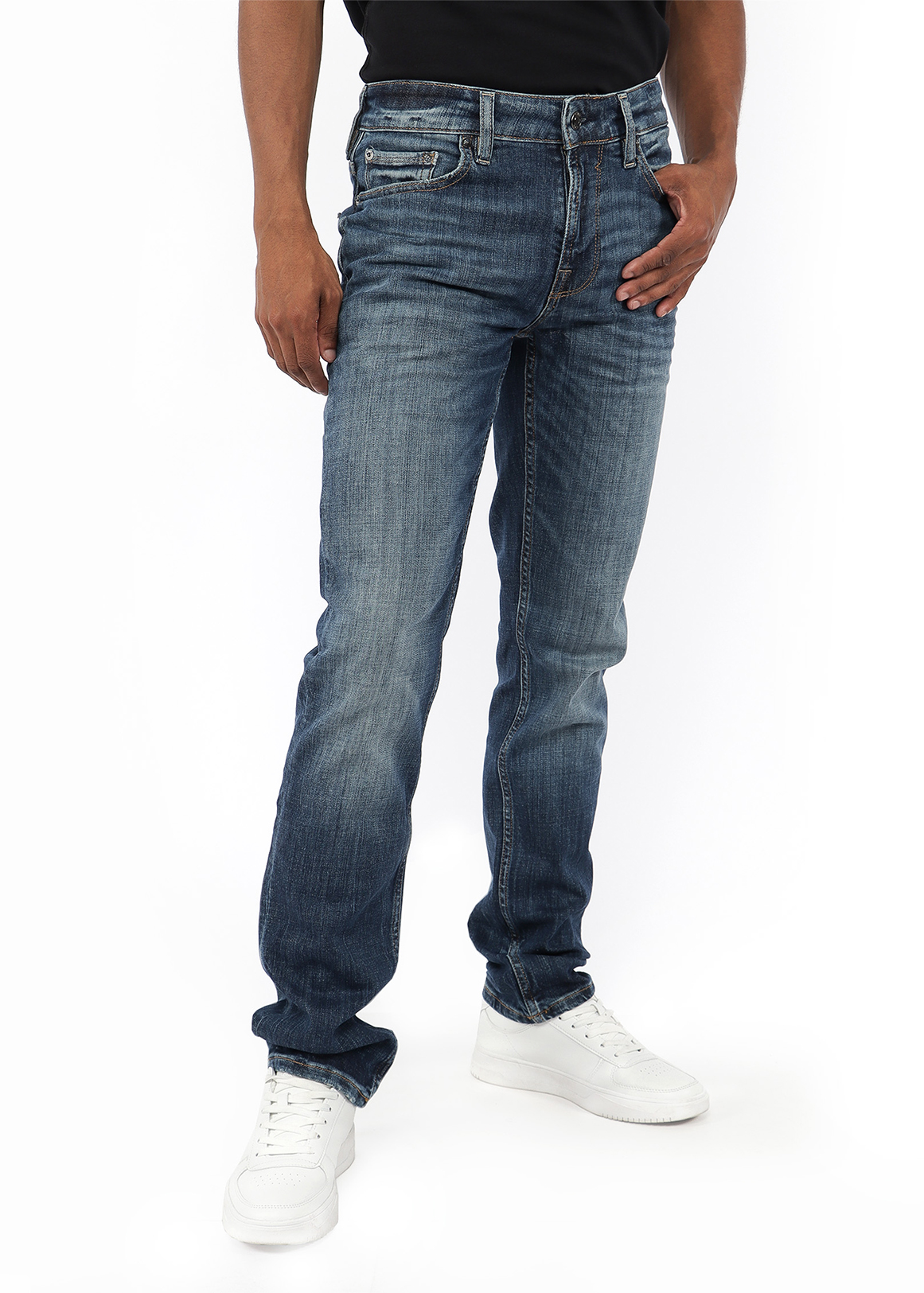 Medium Blue Slim Straight Jeans | Woolworths.co.za