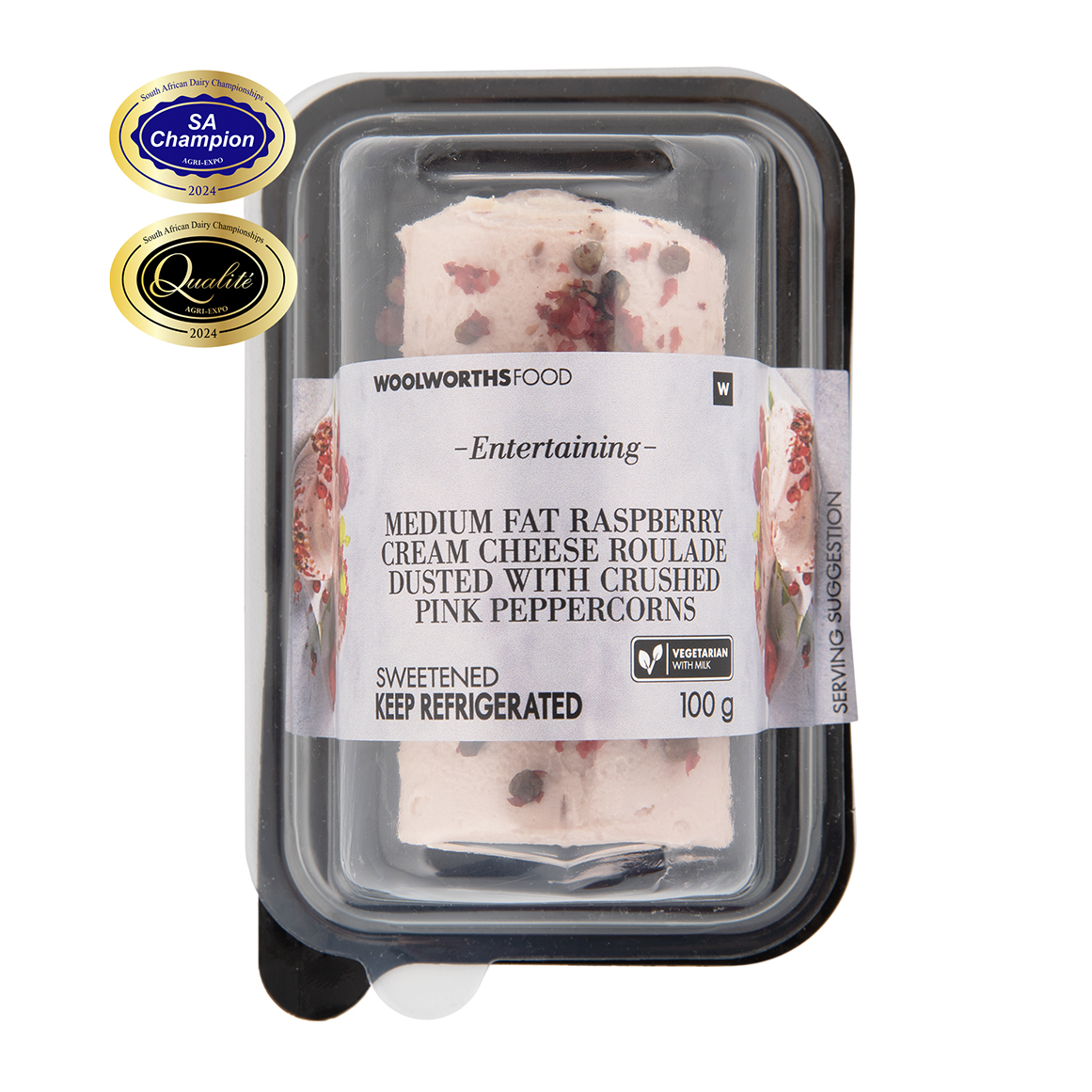 Medium Fat Raspberry Cream Cheese 100 g | Woolworths.co.za
